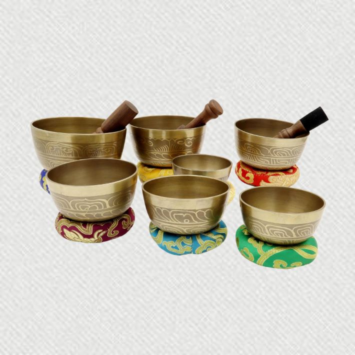 7 set of singing bowl handicraft products