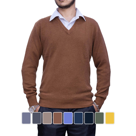 vneck cashmere sweater for men