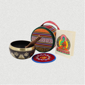 6” Hand-hammered Tibetan Singing bowl ANTIQUE  for ZEN practice