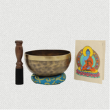 authentic handmade singing bowl with a carry case