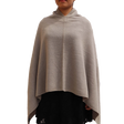 women wearing 100% pure cashmere winter poncho