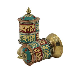 Tibetan Prayer Wheel with Buddhist scriptures