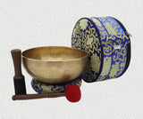 Tibetan Singing Bowl with Mantra and Symbol