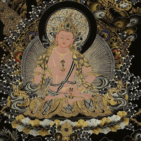 tibetan vajrasattva thangka painting