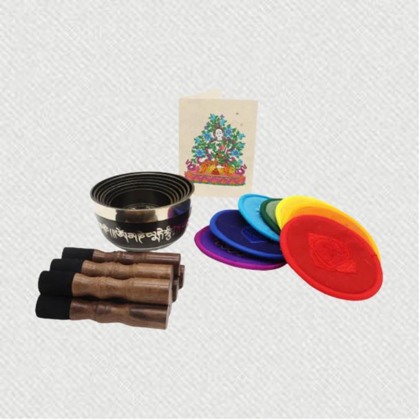 Tibetan singing bowl 7 set