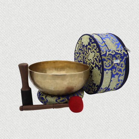 antique handhammered tibetan singing bowl for healing and meditation