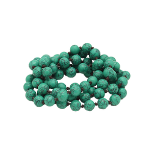 KHUSI MALACHITE Natural stone 108 Beads Full yoga Mala Necklace