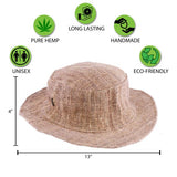 handmade pure hemp hat for summer