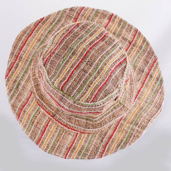 multicolor summer pure hemp hat for women