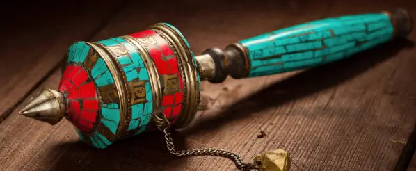 handcrafted tibetan prayer wheel