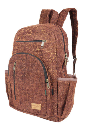 Wild hemp, multipurpose laptop backpack, Eco-friendly outdoor day bags.