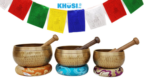 Lingam Tibetan Singing bowl set