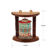 Tibetan prayer wheel for the wall