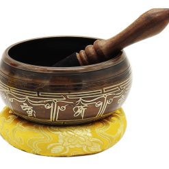 5” Antique Hand-hammered Tibetan Singing bowl for Zen Practice - Khusi 