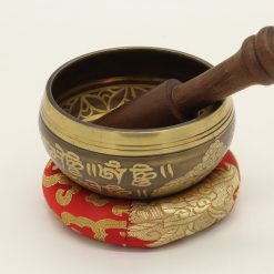 3.6” Antique Hand- hammered Tibetan Singing bowl for ZEN practice - Khusi 