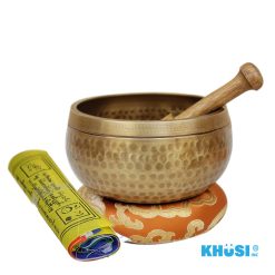 3.5"Hand bitten Special Lingam Tibetan singing bowl set .